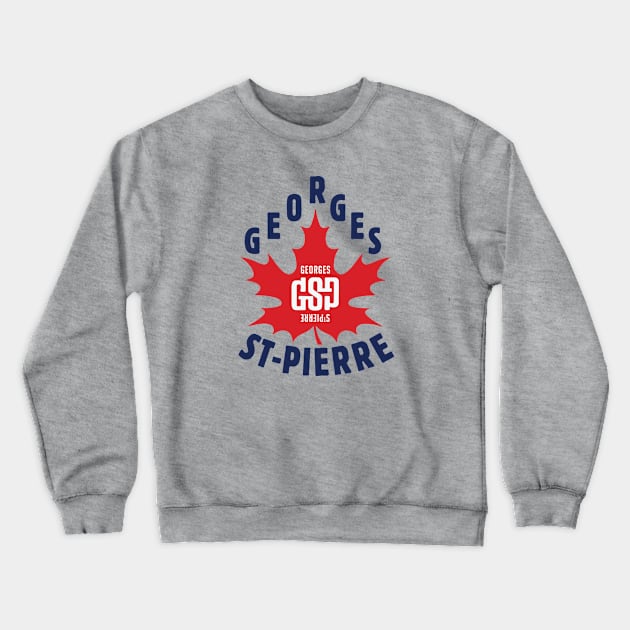 Georges St-Pierre Crewneck Sweatshirt by cagerepubliq